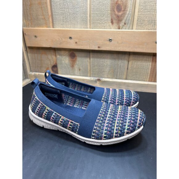 Skechers Womens Air Cooled Memory Foam Slip-On Shoes Multicolor Size 7 - Picture 1 of 8